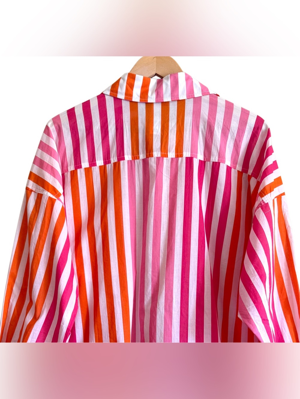 Beach Riot Cotton Oversized Lightweight Striped Alexa Beach Coverup Shirt Sz L/P - Picture 11 of 12